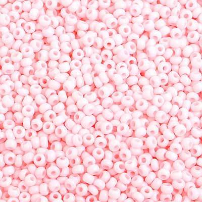 Preciosa Ornela 10/0 Preciosa Seed Beads 10/0 Chalk Light Pink Matte Solgel Precoisa Seed Beads