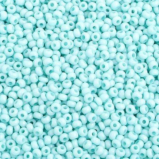 Preciosa Ornela 10/0 Preciosa Seed Beads 10/0 Chalk Light Turquoise Matte Solgel Preciosa Seed Beads *Loose