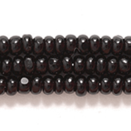 10/0 Charlotte Cut Czech Seed Bead- Opaque Black *HANK Charlotte Cut Seedbeads