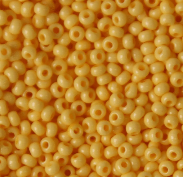 Preciosa Ornela 10/0 Preciosa Seed Beads 10/0 Cheddar Yellow Solgel Opaque, Preciosa Seed Beads *NEW*