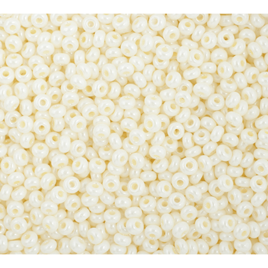Preciosa Ornela 10/0 Preciosa Seed Beads 10/0 CREAM Opaque, Preciosa Seed Beads