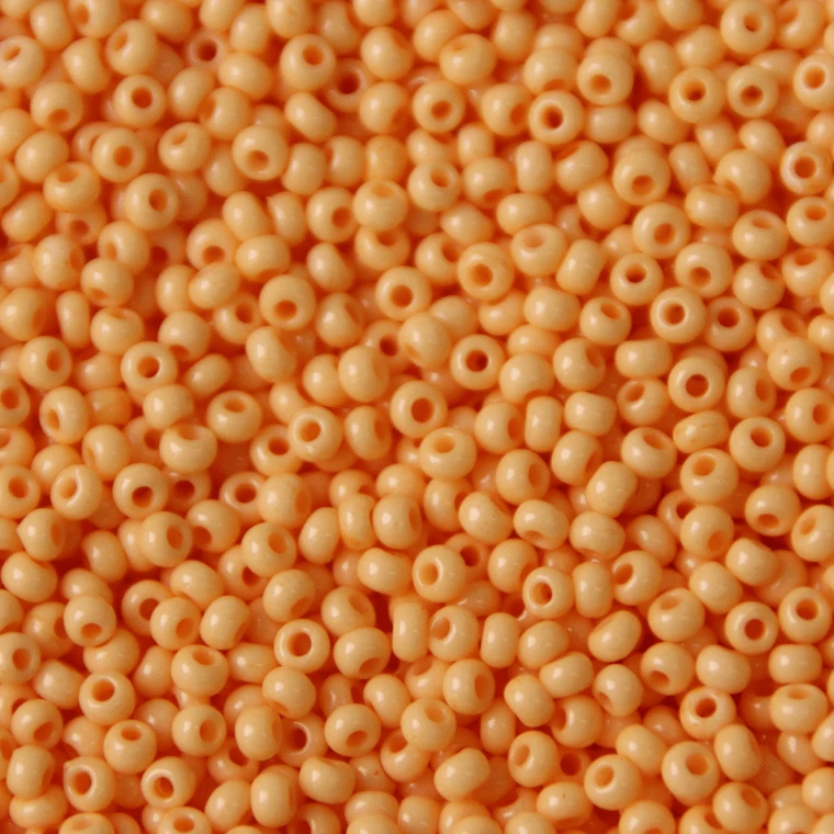 Preciosa Ornela 10/0 Preciosa Seed Beads 10/0 Creamsicle Pale Orange Solgel Opaque, Preciosa Seed Beads *NEW*