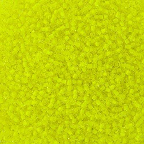 Preciosa Ornela 10/0 Preciosa Seed Beads 10/0 Crystal Colour Lined Neon Yellow, Preciosa Seed Bead