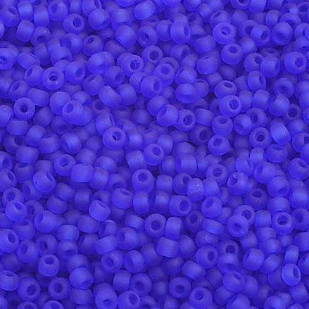Sundaylace Creations & Bling 10/0 Preciosa Seed Beads 10/0 Transparent Dark Blue Matte, Preciosa Seed Beads