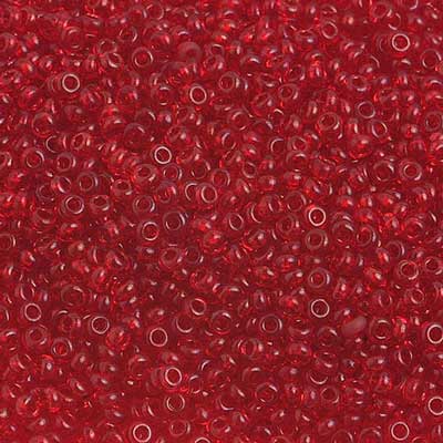 Preciosa Ornela 10/0 Preciosa Seed Beads 10/0 Dark Red Transparent, Preciosa Seed Beads