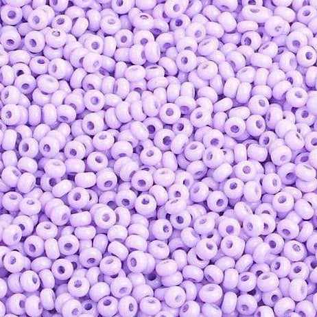 Preciosa Ornela 10/0 Preciosa Seed Beads 22g 10/0 Dyed Chalk Purple Sogel Preciosa Seed Beads