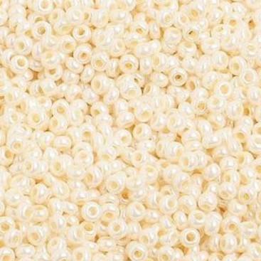 Sundaylace Creations & Bling 10/0 Preciosa Seed Beads 10/0 Eggshell Pearl Opaque Preciosa Seed Bead