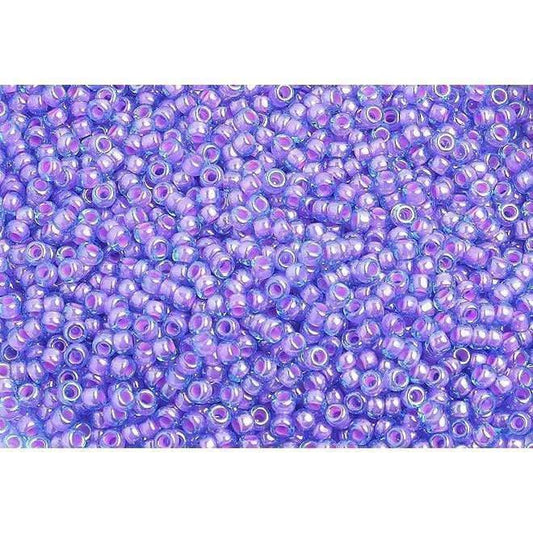Preciosa Ornela 10/0 Preciosa Seed Beads 10/0 Fuchsia Colour lined TR. Blue Preciosa Seed Bead