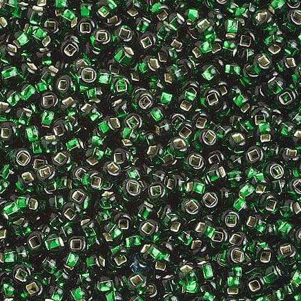 Sundaylace Creations & Bling 10/0 Preciosa Seed Beads 10/0 Silver Lined Green, Preciosa Seed Beads