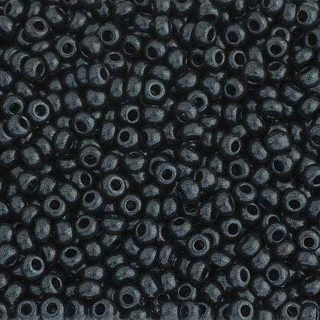 Preciosa Ornela 10/0 Preciosa Seed Beads 10/0 Jet-Terra Pearl Blue Dyed Seed Beads