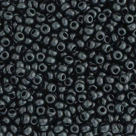 Sundaylace Creations & Bling 10/0 Preciosa Seed Beads 10/0 Jet-Terra Pearl Green Dyed Seed Beads