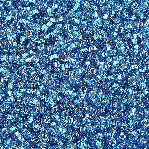 Sundaylace Creations & Bling 10/0 Preciosa Seed Beads 10/0 Light BLue Silver Lined, Preciosa Seed Beads