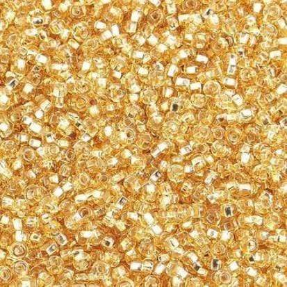 Sundaylace Creations & Bling 10/0 Preciosa Seed Beads 10/0 Silver-lined Light Gold Preciosa Seed Beads