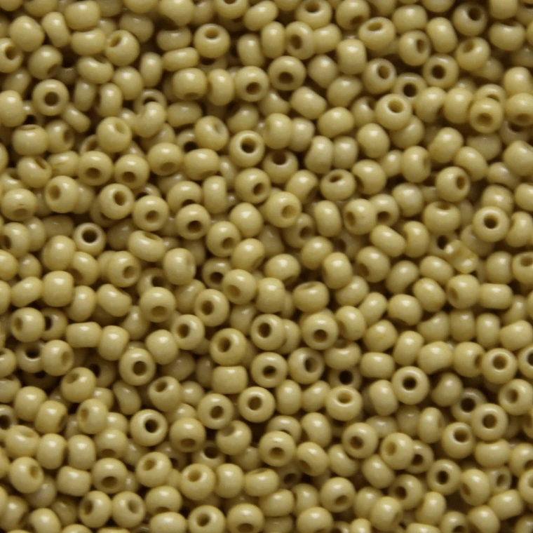 Preciosa Ornela 10/0 Preciosa Seed Beads 10/0 Light Green Olive Solgel Opaque, Preciosa Seed Beads *NEW*