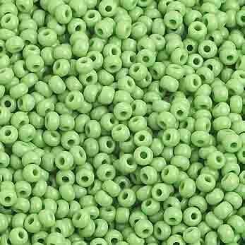 Preciosa Ornela 10/0 Preciosa Seed Beads 10/0 Light Green Opaque Preciosa Seed Bead