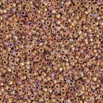 Preciosa Ornela 10/0 Preciosa Seed Beads 10/0 Dyed Light Pink *Bronze AB - Sogel Czech Seedbead