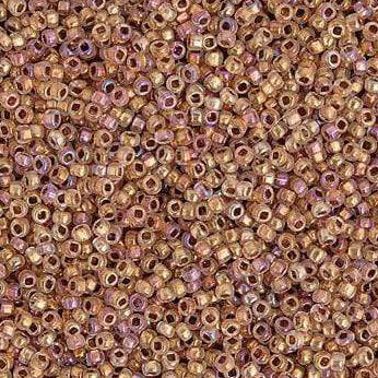Preciosa Ornela 10/0 Preciosa Seed Beads 10/0 Dyed Light Pink *Bronze AB - Sogel Czech Seedbead