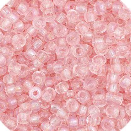 Sundaylace Creations & Bling 10/0 Preciosa Seed Beads 10/0 Light Pink Rainbow Transparent, Preciosa Seed Beads
