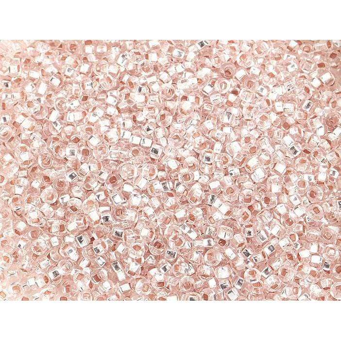 Sundaylace Creations & Bling 10/0 Preciosa Seed Beads 10/0 Silver-lined Transparent Light Pink Preciosa Seed Bead