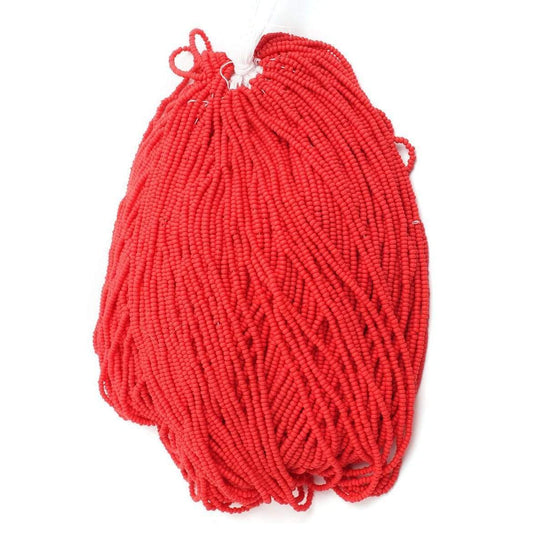 Preciosa Ornela 10/0 Preciosa Seed Beads 10/0 Matte Light Red Seed Beads, Sold by Hank