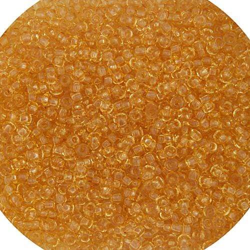 Sundaylace Creations & Bling 10/0 Preciosa Seed Beads 10/0 Light Topaz Transparent, Preciosa Seed Beads