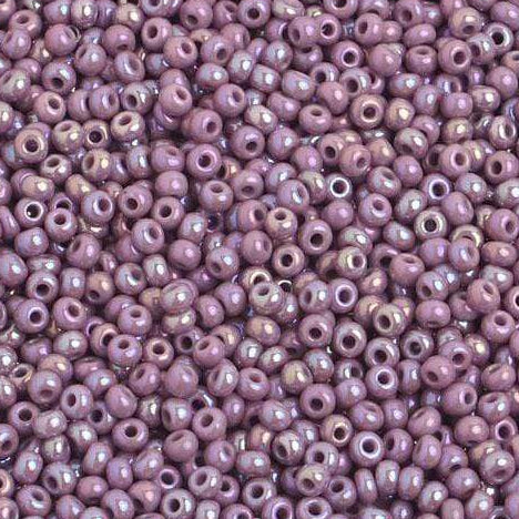 Preciosa Ornela 10/0 Preciosa Seed Beads 10/0 Mauve AB Opaque Preciosa Seed Beads