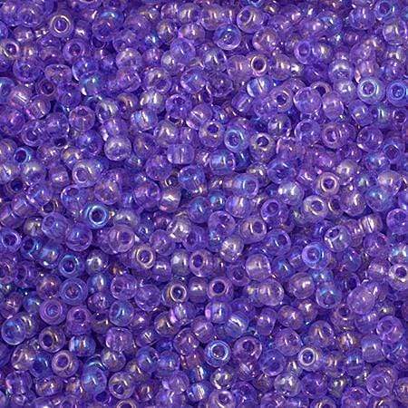 Sundaylace Creations & Bling 10/0 Preciosa Seed Beads 10/0 Mauve Rainbow AB Transparent, Preciosa Seed Beads