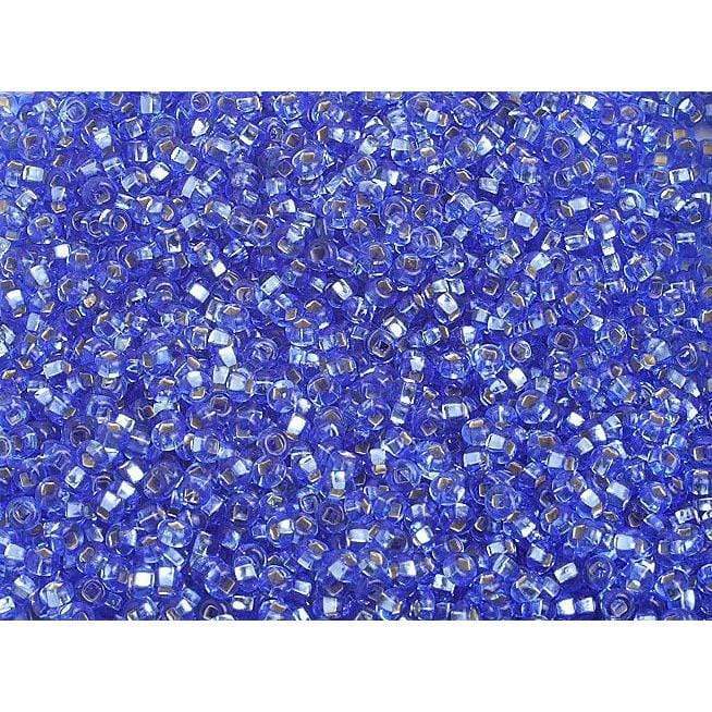 Preciosa Ornela 10/0 Preciosa Seed Beads 10/0 Dyed Silver Lined Medium Blue Preciosa Seedbeads