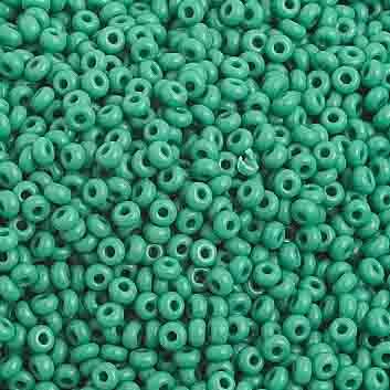 Sundaylace Creations & Bling 10/0 Preciosa Seed Beads 10/0 Medium Dark Green Opaque, Preciosa Seed Beads