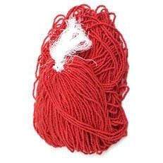 Sundaylace Creations & Bling 10/0 Preciosa Seed Beads 10/0 Medium-Dark Red Matte Opaque, Preciosa Seed Beads Strung *Hank*