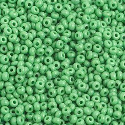 Sundaylace Creations & Bling 10/0 Preciosa Seed Beads 10/0 Medium Green Opaque Preciosa Seed Bead
