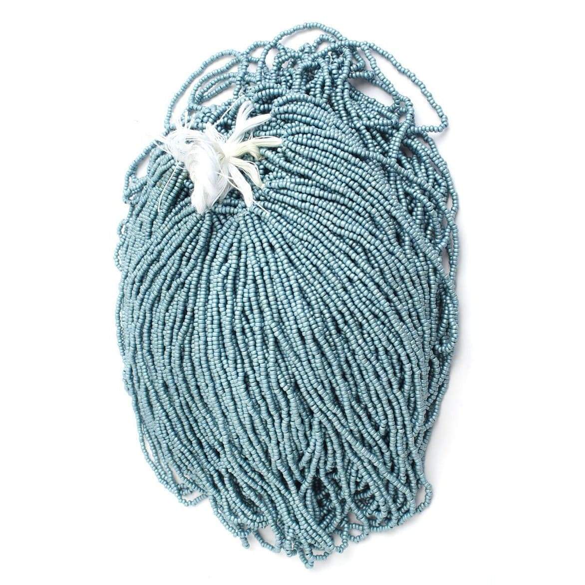 Sundaylace Creations & Bling 10/0 Preciosa Seed Beads 10/0 METALLIC BLUE MATTE TERRA COLOUR Preciosa Seed bead