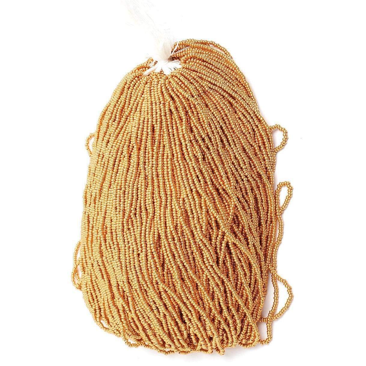 Preciosa Ornela 10/0 Preciosa Seed Beads 10/0 Metallic Gold Preciosa Seed Bead