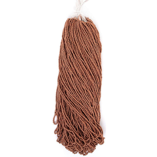 Sundaylace Creations & Bling 10/0 Preciosa Seed Beads 10/0 METALLIC MATTE COPPER Preciosa Seed Bead
