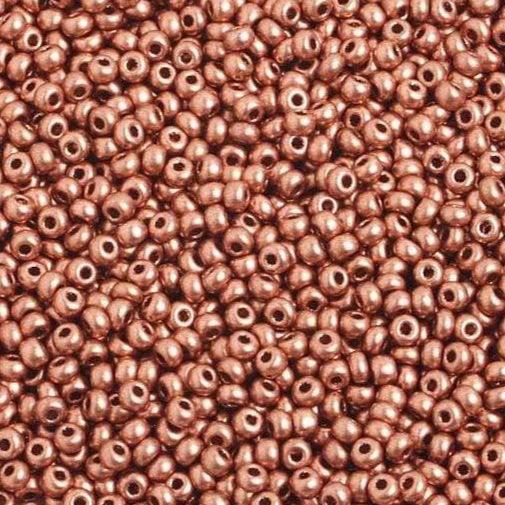 Sundaylace Creations & Bling 10/0 Preciosa Seed Beads 10/0 METALLIC MATTE COPPER Preciosa Seed Bead