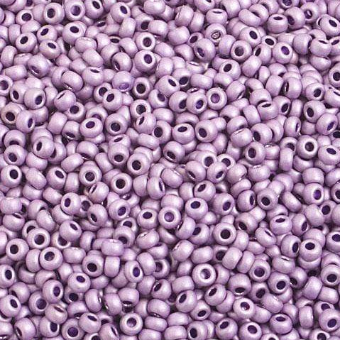Sundaylace Creations & Bling 10/0 Preciosa Seed Beads 10/0 METALLIC MAUVE PURPLE MATTE TERRA COLOUR Preciosa Seed Bead