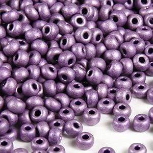 Sundaylace Creations & Bling 10/0 Preciosa Seed Beads 10/0 METALLIC MAUVE PURPLE MATTE TERRA COLOUR Preciosa Seed Bead