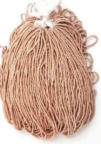 Preciosa Ornela 10/0 Preciosa Seed Beads 10/0 Metallic Peach Matt Terra Color Czech Seed Beads *Hank