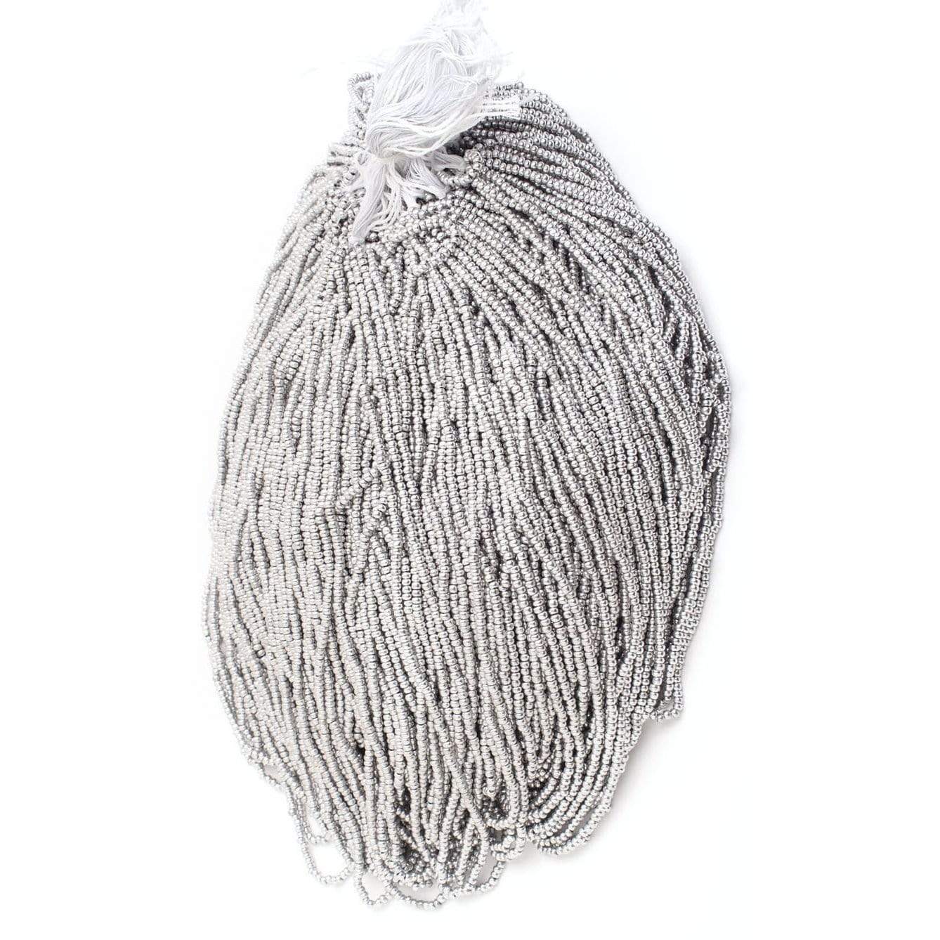 Preciosa Ornela 10/0 Preciosa Seed Beads 10/0 Metallic Silver Preciosa Seed Bead (*65002210)