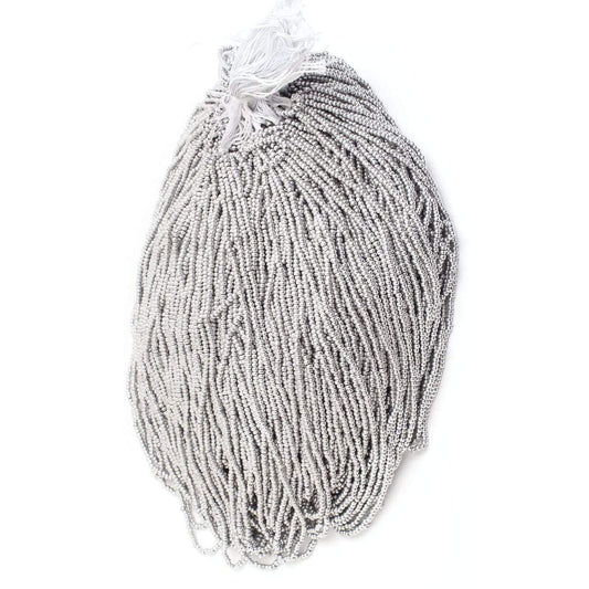 Preciosa Ornela 10/0 Preciosa Seed Beads 10/0 Metallic Silver Preciosa Seed Bead (*65002210)