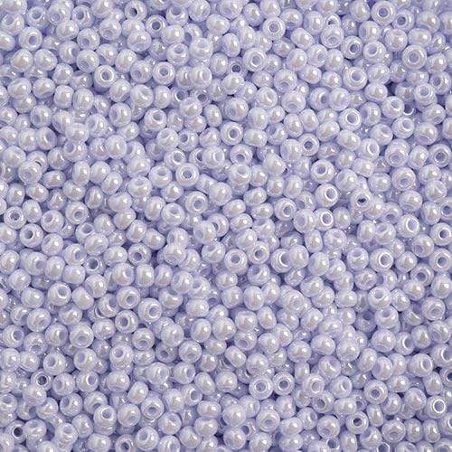 Sundaylace Creations & Bling 10/0 Preciosa Seed Beads 10/0 Opaque Natural Lilac LUSTER, Preciosa Seed Beads