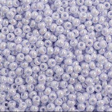 Sundaylace Creations & Bling 10/0 Preciosa Seed Beads 10/0 Opaque Natural Lilac LUSTER, Preciosa Seed Beads