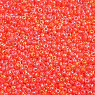 Sundaylace Creations & Bling 10/0 Preciosa Seed Beads 10/0 Orange AB Opaque, Preciosa Seed Beads