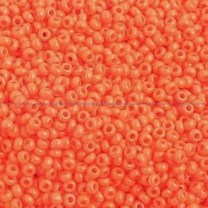 Sundaylace Creations & Bling 10/0 Preciosa Seed Beads 22g 10/0 Orange Opaque Preciosa Seed Bead