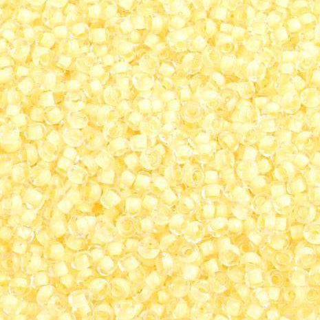 Sundaylace Creations & Bling 10/0 Preciosa Seed Beads 10/0 Pale Yellow Colour lined Terra Preciosa Seed Beads