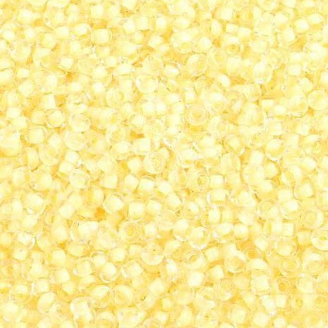 Sundaylace Creations & Bling 10/0 Preciosa Seed Beads 10/0 Pale Yellow Colour lined Terra Preciosa Seed Beads
