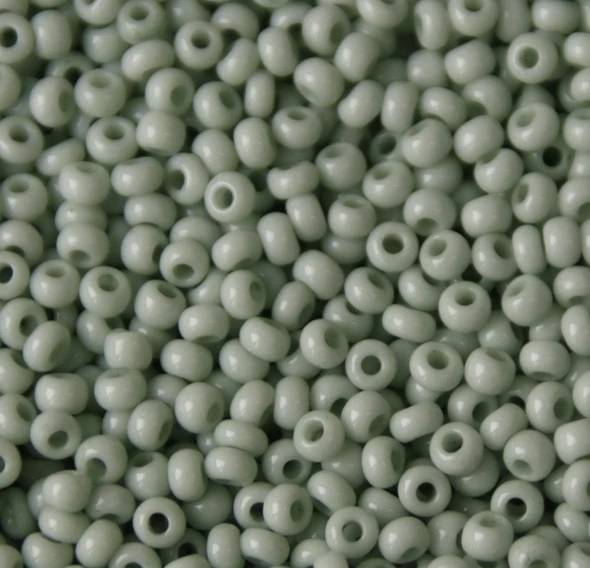 Preciosa Ornela 10/0 Preciosa Seed Beads 10/0 Pastel Spring Meadow Green Solgel Opaque, Preciosa Seed Beads *NEW*