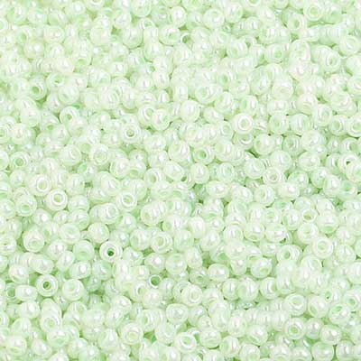 Sundaylace Creations & Bling 10/0 Preciosa Seed Beads 10/0 Pearl Dyed Pale Green, Preciosa Seed Beads