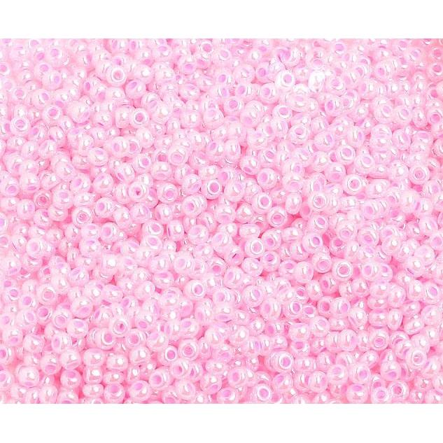 Sundaylace Creations & Bling 10/0 Preciosa Seed Beads 10/0 Pearl Roses Dyed Opaque, Preciosa Seed Beads