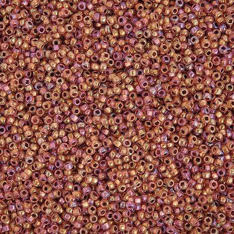 Preciosa Ornela 10/0 Preciosa Seed Beads 10/0 Dyed Pink AB SOLGEL (*Bronze) Czech Seed Beads